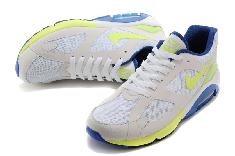 Nike air max 180 hommes chaussures blanc jaune (1)